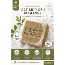 Şifakür Bitkisel Sağlık Ürünleri Şifakür Doğal Sidr Sabunu 4 x 120 g | Lote Ağacı Özlü Cilt ve Saç Bakım Sabunu, Arındırıcı Etkili Ekonomik Paket