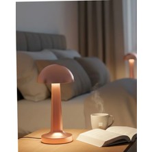Astraltech Şarjlı Mantar Masa Lambası 3 Seviyeli Dokunmatik LED USB Özellikli