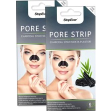 Astraltech Stopever Charcoal Pore Strip Kömürlü Siyah Nokta Plasteri (2 x 6 Adet)