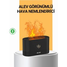 Astraltech Modern Tasarımlı Alev Efektli LED Aromaterapi Hava Nemlendirici