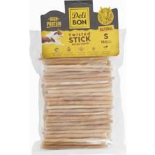 Astraltech Doggie Delibon Gerçek Deriden Ince Burgu Çubuk, THINX150PCS., Natural