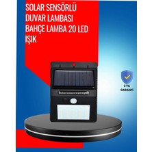 Astraltech Solar Enerjiyle Çalışan IP65 Su Geçirmez 20 LED Duvar Lambası