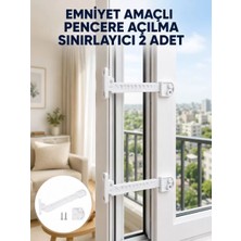 Nemere İthalat Emniyet Amaçlı Pencere Açılma Sınırlayıcı Aparat 2 Adet Yeni Nesil Nemere Ithalat