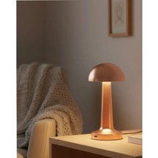 Astraltech Bronz Dokunmatik Masa Lambası 3 Renk LED Şarjlı USB Çıkışlı