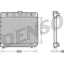 Mercedes Benz 123 Sedan W123. S123. C123 1976-1985 Su Radyatörü Brazing mt 415X495X32 1235003703 Wisco