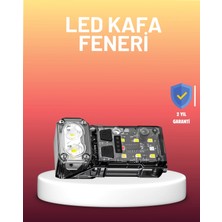Astraltech 3 Fonksiyonlu LED Far El Feneri Çalışma Lambası Uzun Pil Ömürlü
