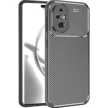 Aesco Honor 200 Kılıf Auto Focus Karbon Kapak - Gri