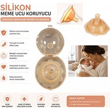Ravéon Göğüs Pedi ve Koruyucu Yumuşak Silikon Meme Ucu Koruyucu Emzirme ve Destek Aparatı