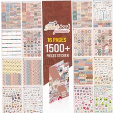 Astraltech Colortouch Planner Sticker Set - 1500+ Adet Çıkartma - Takvim, Ajanda, Günlük, Planlayıcı, Not Deft