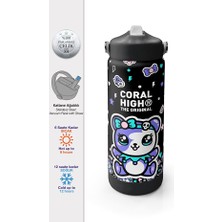 Coral High Renkli Desenli Katlanır Ağızlıklı Çelik Termos 650 ml