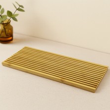 İlk El Grup Çift Taraflı Ahşap Bambu Sunum Tepsisi 17X39 cm