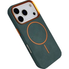 Aesco Joko Apple Iphone 17 Pro Luno Deri Magsafe Kapak - Yeşil