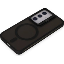 Aesco Joko Samsung Galaxy S24 Flet Lens Magsafe Kapak - Siyah