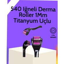 Astraltech Evde Güvenli Kullanım Için Titanyum Derma Roller – Siyah Saplı