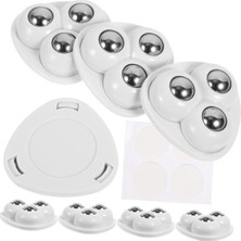 Astraltech Orret Home 4 Adet Mini Mobilya Tekeri,aırfrey Için Teker,çok Amaçlı Eşya Tekeri,yapışkanlı Çok Amaç