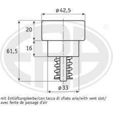 Renault R9 R19 R11 Flash R21EXPRESS 1.4 1.6 1.7 1983- Termostat 86°c 7700619931 Wencor