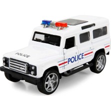 Dunai Eco Lounge Işıklı Polis Jeep Model Arabalar 12 cm
