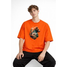 Mooien Bear2 - Oversize Tişört Turuncu