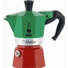 Astraltech Bialetti - Moka Express Italia: 1 Cup Ocak Üstü Espresso Pişirici - 40ML - Karma Renk - Alüminyum G