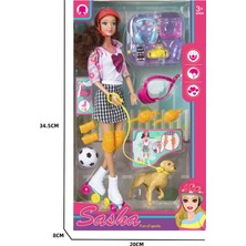 Mega Oyuncak BIG51852 Sasha ve Minik Dostu-Mga