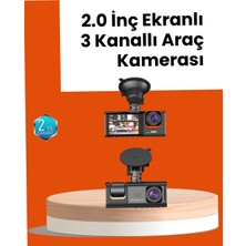 Astraltech Full Araç Kamerası Çift Yönlü Kayıt ve Darbe Sensörü