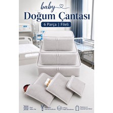 Ravéon Bebek Bakım Çantası Hastane Çıkış Çantası, 6 Parça Fileli Bebek Bakım Seti