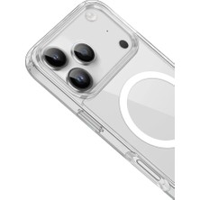 Aesco Apple Iphone 17 Pro Kılıf Pc Real Magsafe Kapak - Şeffaf