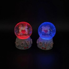 Eco Lounge Işıklı Mini Kar Küresi - Love Tasarımlı - Pilli - Romantik Hediyelik - Dekoratif Obje