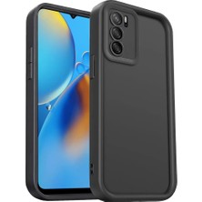 Aesco Oppo A16 Kılıf Viera Silikon - Siyah