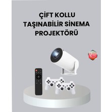Astraltech 6 Projeksiyon Cihazı – 10.000+ Oyun Desteği, Bağlantı ve Çoklu Giriş Portları