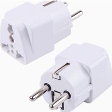 Astraltech Hadron Uluslararası Seyahat Adaptörü 2’li Set, Tip C Avrupa, Tip G Ingiltere Adaptör Fişi, 150 Den
