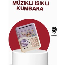 Astraltech Atm Tasarımlı Şifreli Işıklı Çocuk Kumbarası Mor