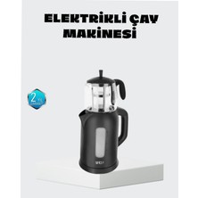Astraltech Sinbo Elektrikli Çay Makinesi 1.7 L Su Isıtıcı ve Cam Demlikli Güvenli Kullanım