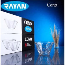 Royaleks Group Rayan Cono 6'lı Büyük Cam Kase