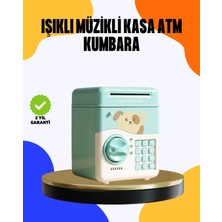 Astraltech Çocuklar Için Su Yeşili Atm Kasa Tasarımlı Şifreli Kumbara