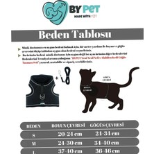 Astraltech Bypet Yeni Nesil Nefes Alabilen Kedi Göğüs Tasması Seti (Medium, Siyah)