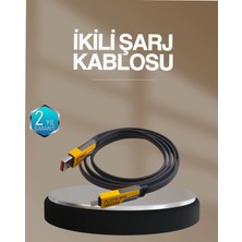 Astraltech Destekli Örgülü ve Usb-A Çoklu Kablosu