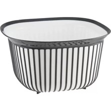 Royaleks Group Linea Kare Çizgi Desenli Kase 4 Lt ROYALEKS-BNM-3712