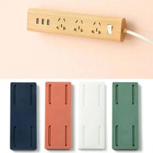 Empressco 5 Li Paket Yapışkanlı Eşya Sabitleme Klipsi Kumanda, Priz, Modem,tablo Düzenleyici