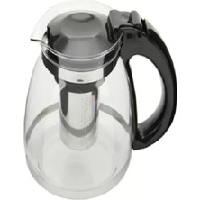 Royaleks Group Çelik Süzgeçli Cam Çaycı Servis Demlik 1500 Ml. ROYALEKS-7488