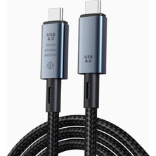 Astraltech Coverzone 40GBPS 240W 4.0 To Şarj, Data ve 8k 60Hz Görüntü Aktarım Kablos