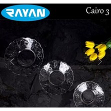 Royaleks Group 6'lı Cam Tabak Güneş Yıldız Gül 3 Model ROYALEKS-G-405