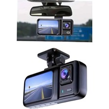Astraltech Sürüş Kaydedici 2 Inç Araç Araba Ön Iç Arka Dvr IPS Ekran