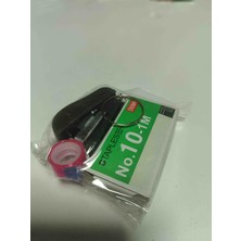 OLGUN Mini Zımba Bant Zımba Teli 3'lü Set Kırmızı 3,8 cm (Siyah)