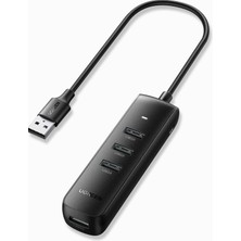 Astraltech Ugreen USB Hub USB Splitter 3.0 Ultra Ince 4 Bağlantı Noktalı USB Adaptörü.