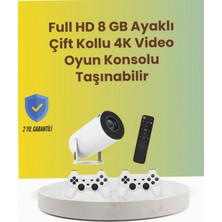 Astraltech Tçift Kollu Tasarımlı Projeksiyon – 4k, 10.000 Oyun ve Smart App Desteği