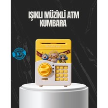 Aesco Sarı Renk Otomatik Para Çeken Şifreli Çocuk Kumbarası