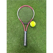Empressco Çocuk Tenis Raketi Seti 21 Inç 1 Raket 1 Top Çantalı Set Pembe
