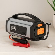 Gees Global 120W Taşınabilir Araç Akü Takviye Seti - Powerbank & Fener