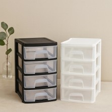 Gees Global 4 Katlı Mini Plastik Çekmece Organizer (10.3×13.9×16.6 Cm)